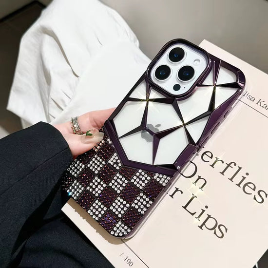 Premium Mirror Diamond Phone Case – Elegant Protective Cover in 6 Colors