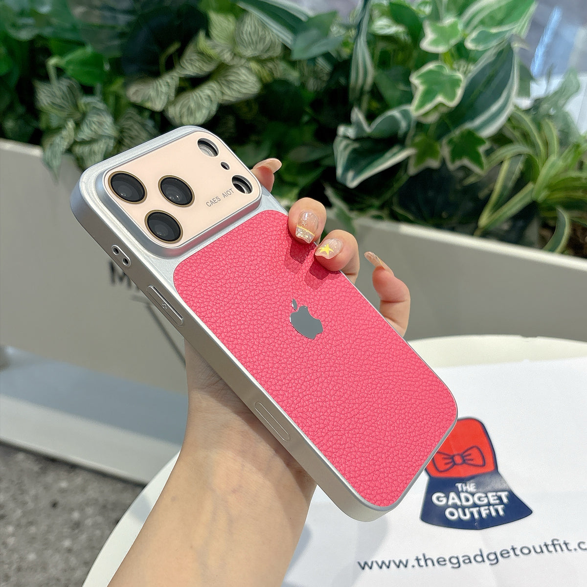 Textured Pink iPhone Case – Premium Quilted Finish | Slim Stylish Phone Cover