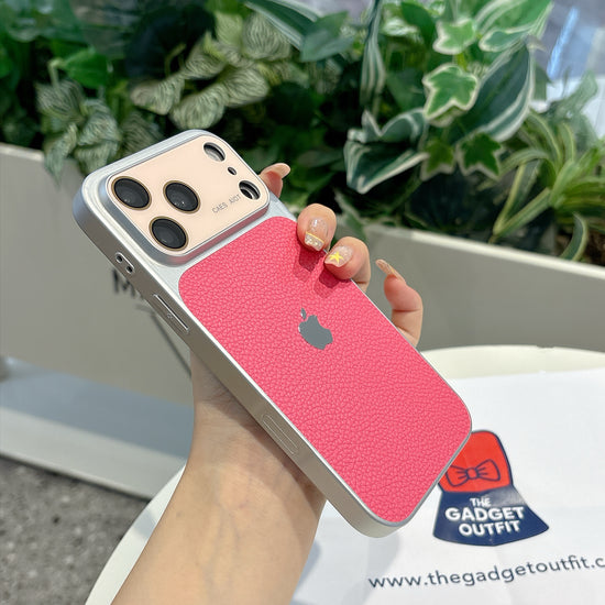 Textured Pink iPhone Case – Premium Quilted Finish | Slim Stylish Phone Cover