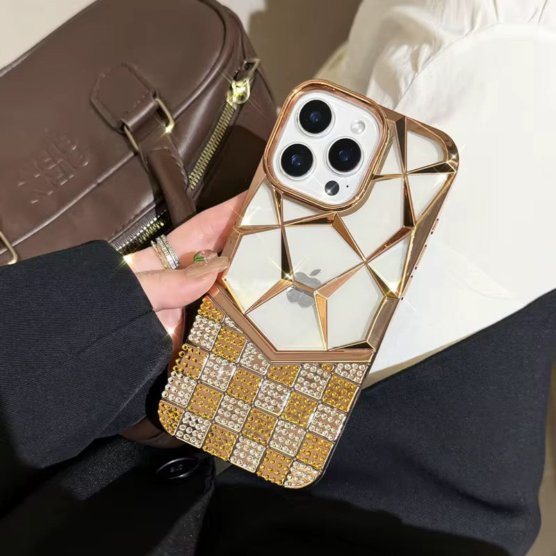 Premium Mirror Diamond Phone Case – Elegant Protective Cover in 6 Colors