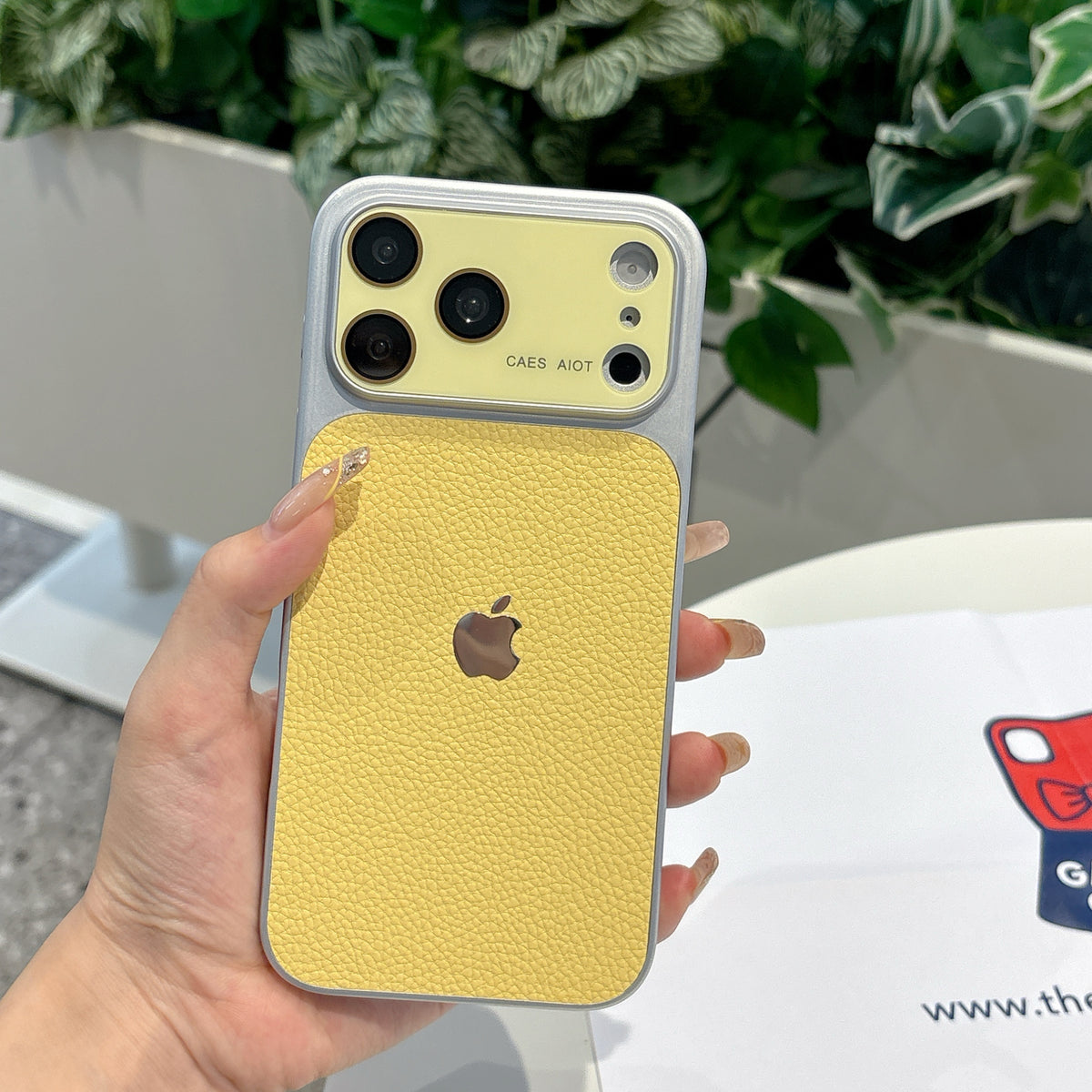 Textured Luxe iPhone Case Collection – Yellow -Style Phone Covers