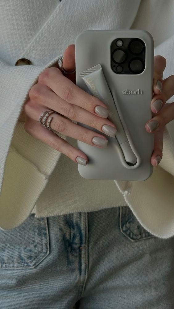 Premium Silicone iPhone Case with Built-In Lip Balm Slot and Gift Box