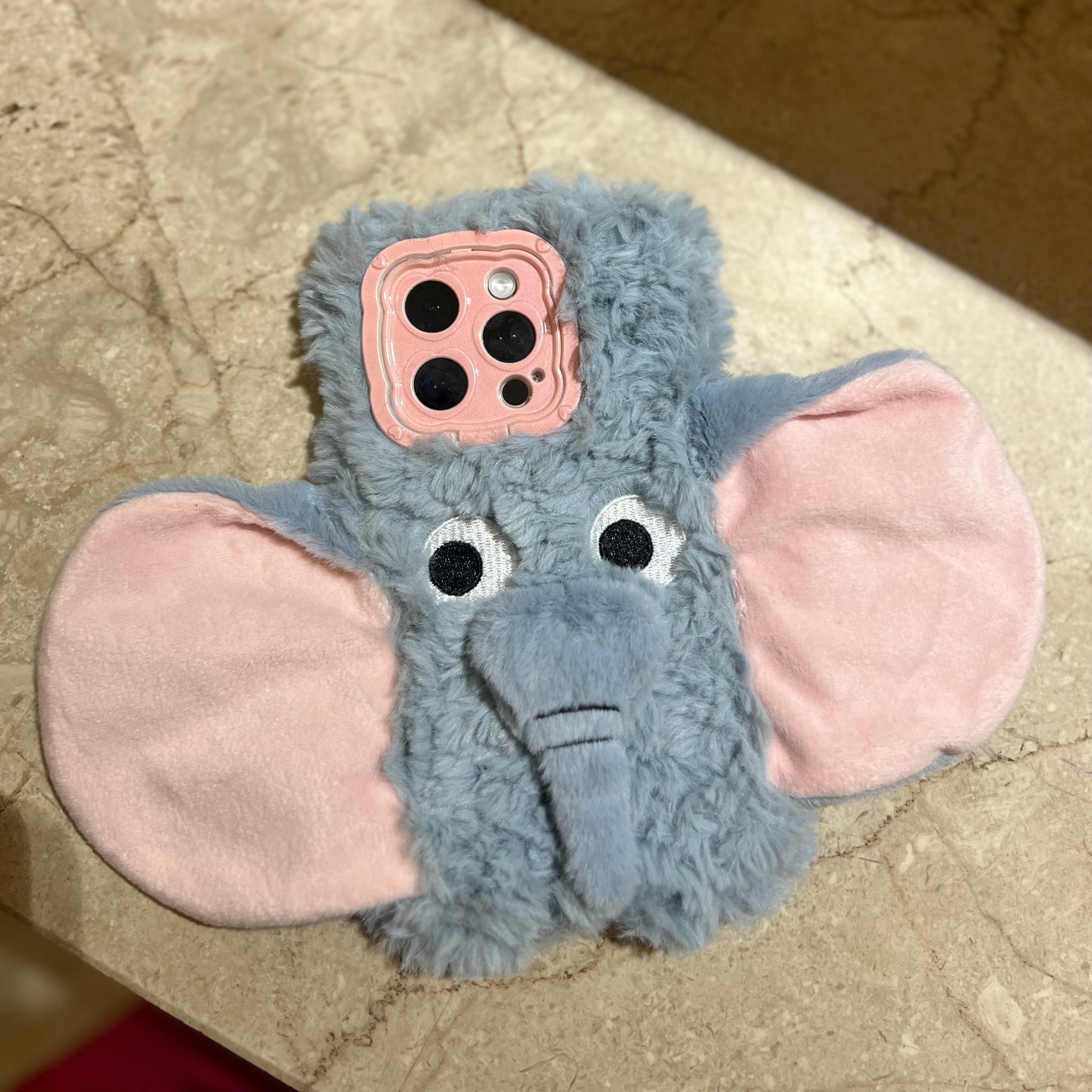 Cute Fluffy Elephant iPhone Case—Adorable Protection!