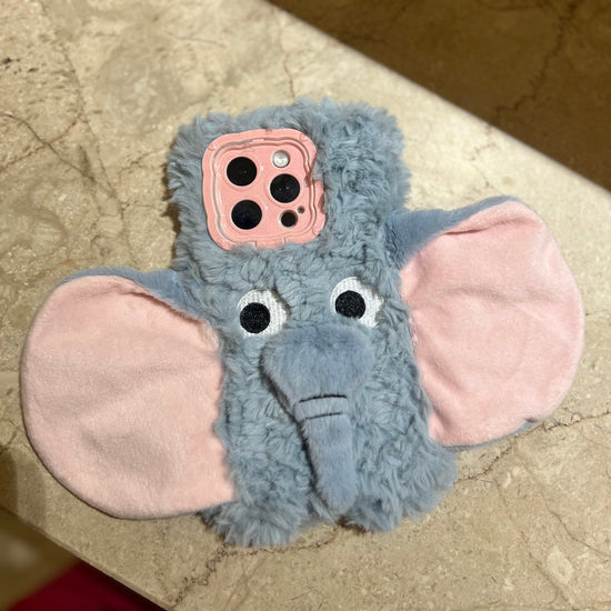 Cute Fluffy Elephant iPhone Case—Adorable Protection!