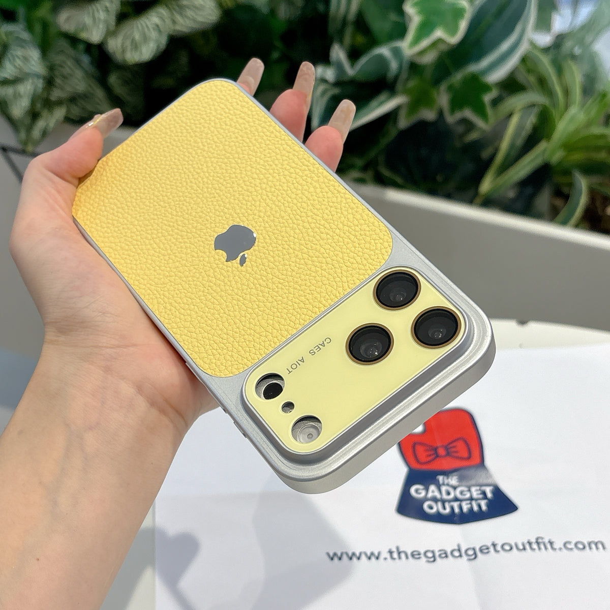 Textured Luxe iPhone Case Collection – Yellow -Style Phone Covers