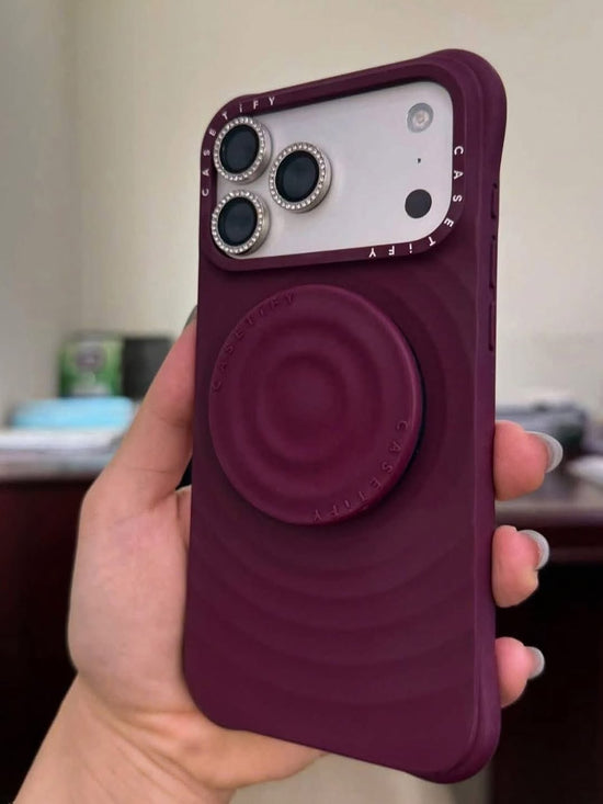 Deep Wine Colour Phone Cover – Soft Touch Grip With Strong Daily Safety