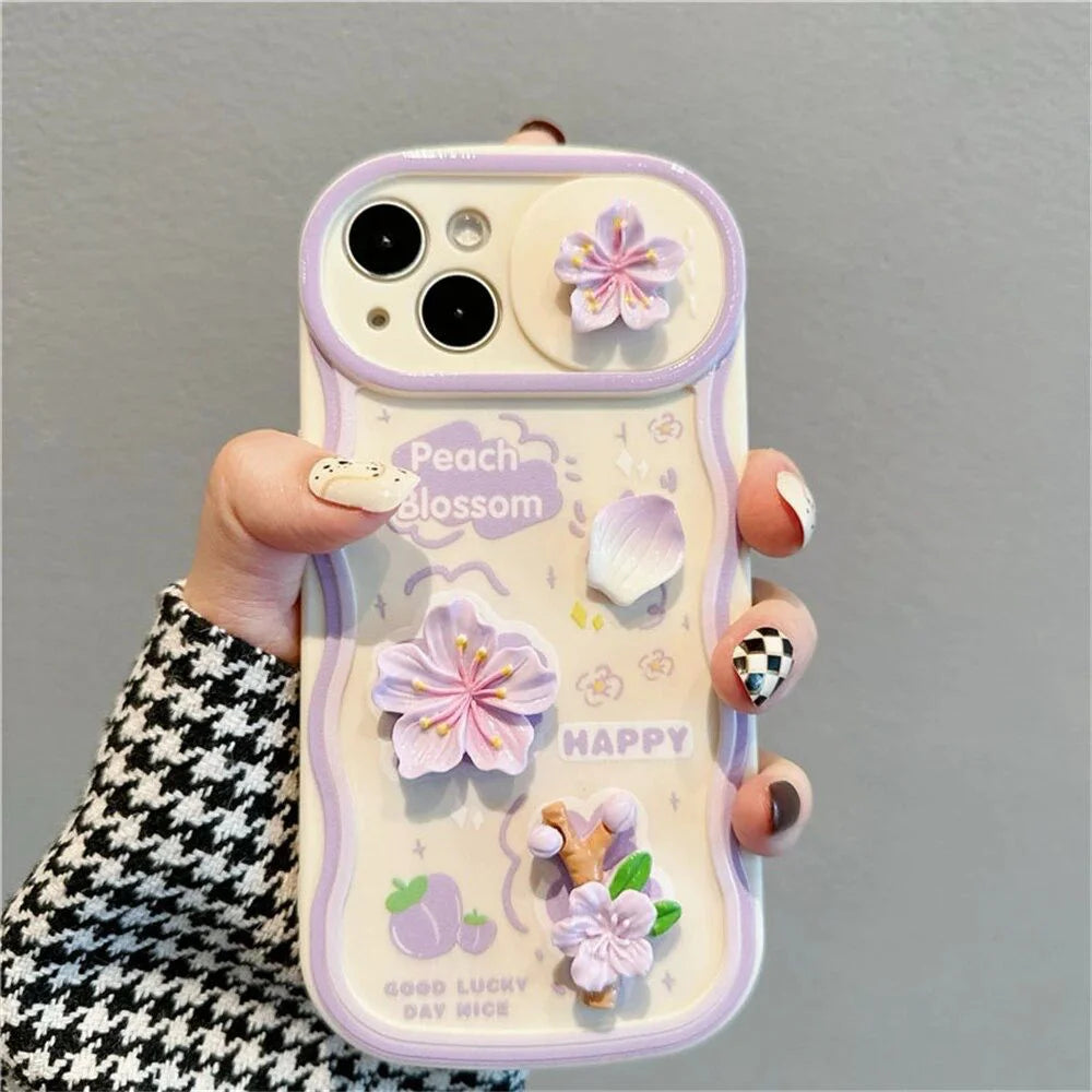 Flower Case With Camera Slider Protection