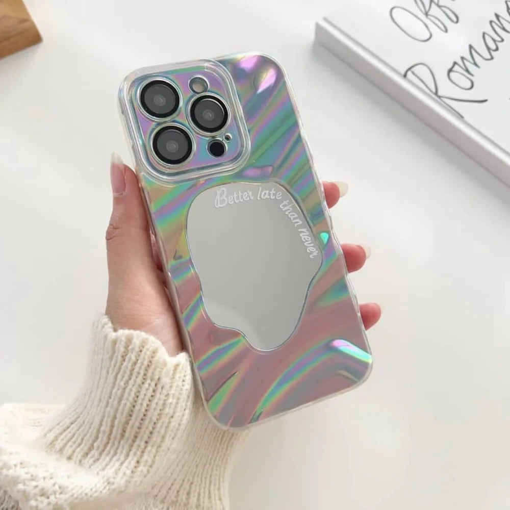 Holographic Mirror Case With Camera Lens