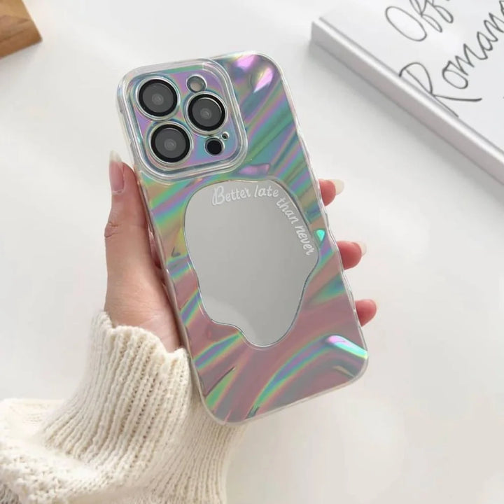 Holographic Mirror Case With Camera Lens