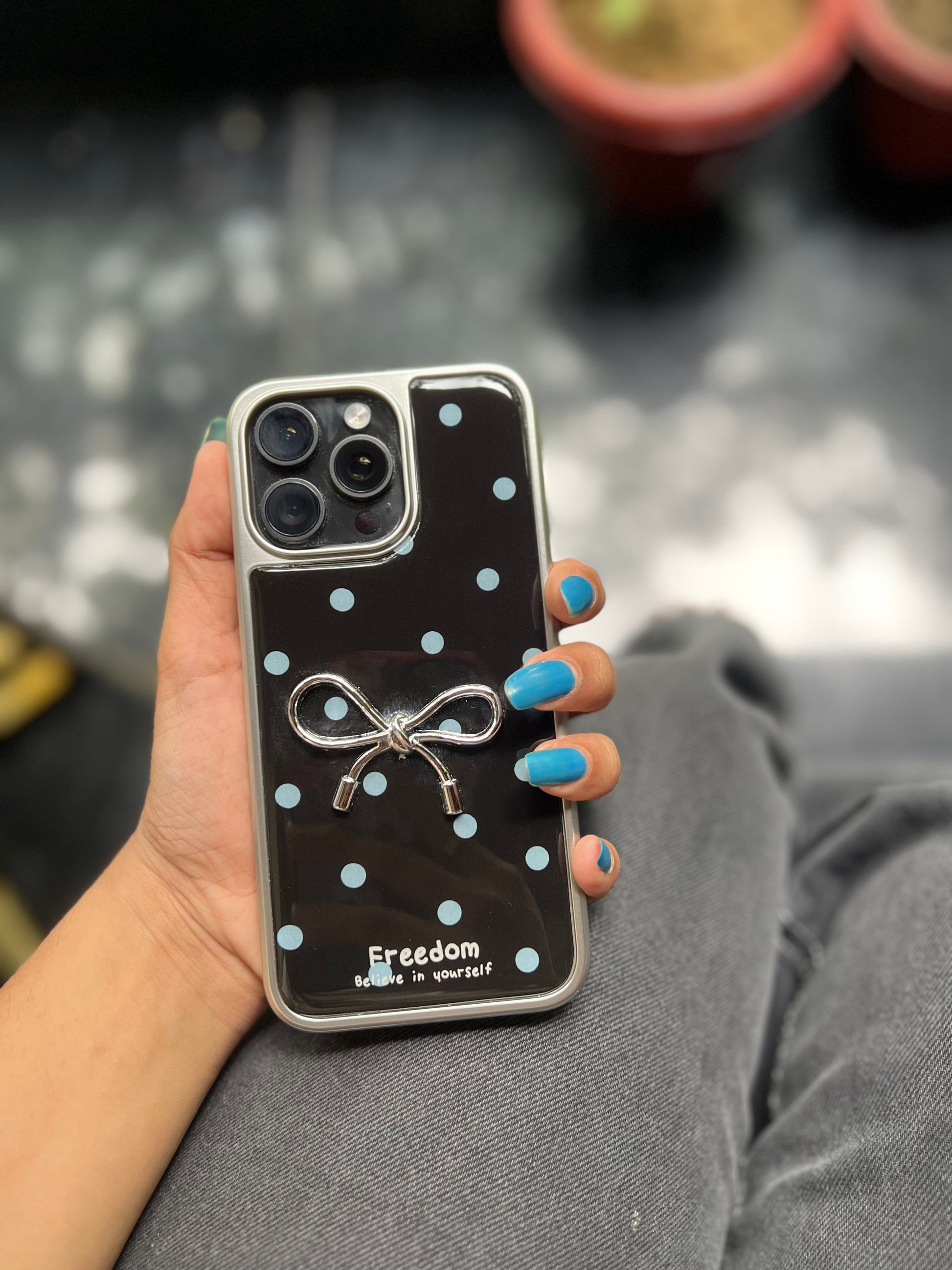 Freedom Bow Polka Dot Phone Case