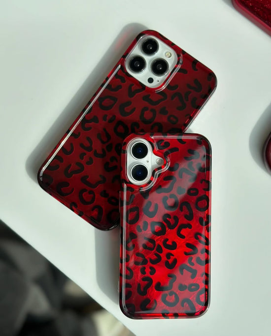 Fierce Gloss Red Cheetah Print Case 🔥🐾