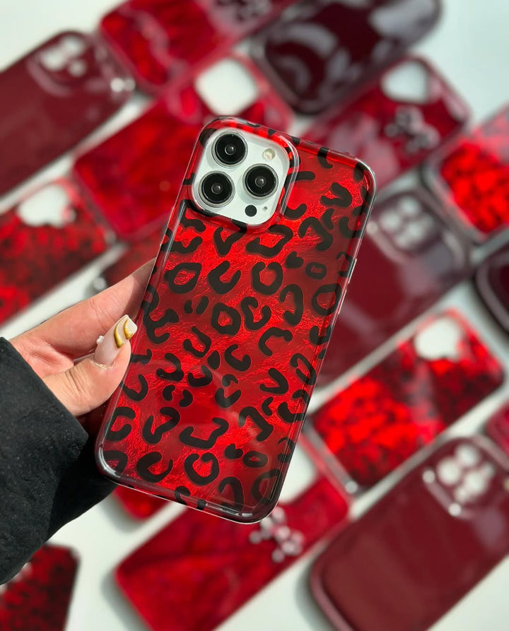 Fierce Gloss Red Cheetah Print Case 🔥🐾