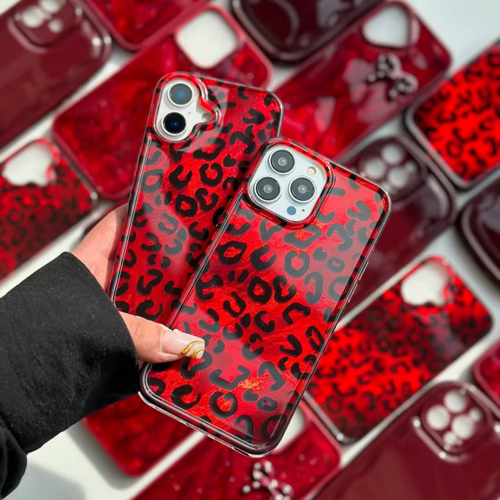 Fierce Gloss Red Cheetah Print Case 🔥🐾