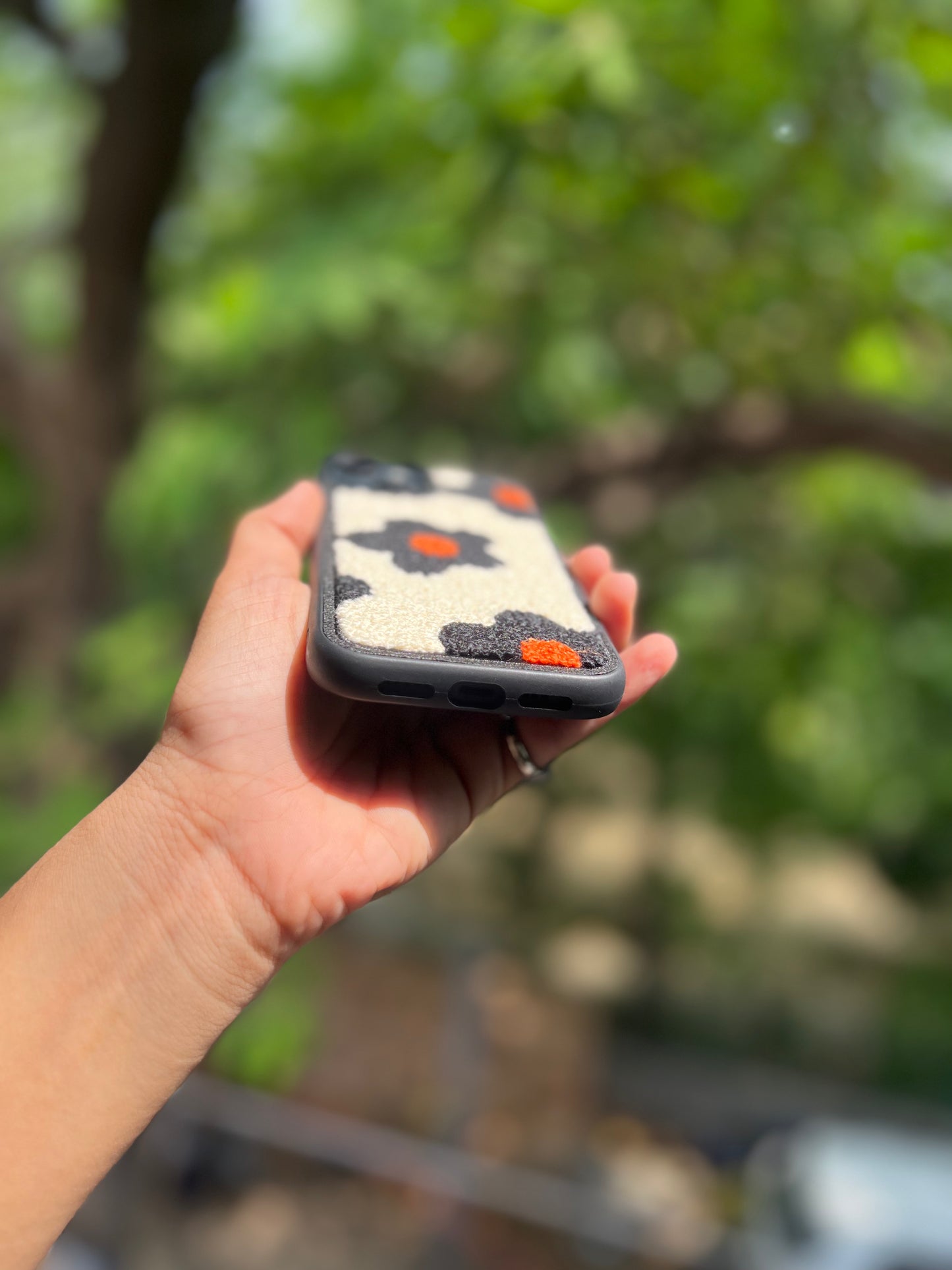 Cozy Floral Fleece Phone Case 🌼✨