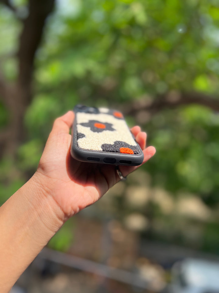 Cozy Floral Fleece Phone Case 🌼✨