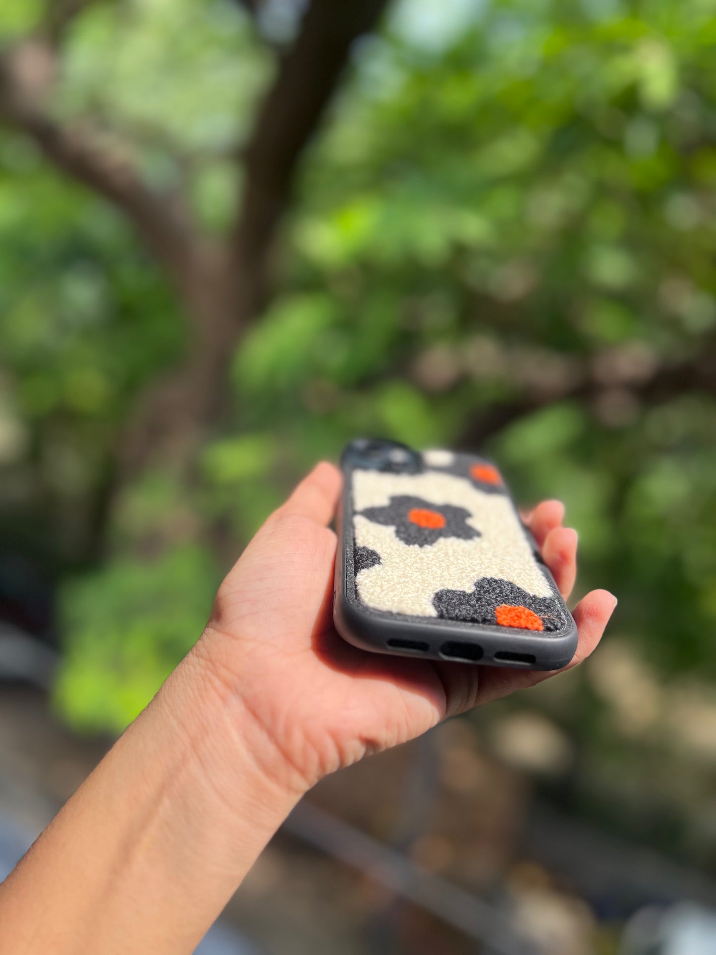 Cozy Floral Fleece Phone Case 🌼✨