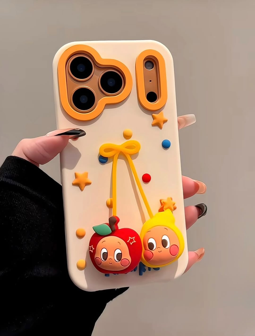 Cute 3D Cartoon Fruit Phone Case – Soft Silicone Cover