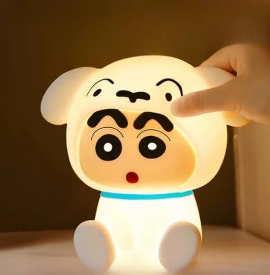 Cute Puppy LED Night Lamp for Kids | Soft Silicone Touch Lamp for Bedroom & Nursery