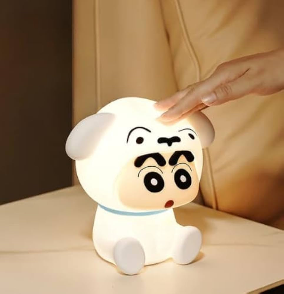 Cute Puppy LED Night Lamp for Kids | Soft Silicone Touch Lamp for Bedroom & Nursery