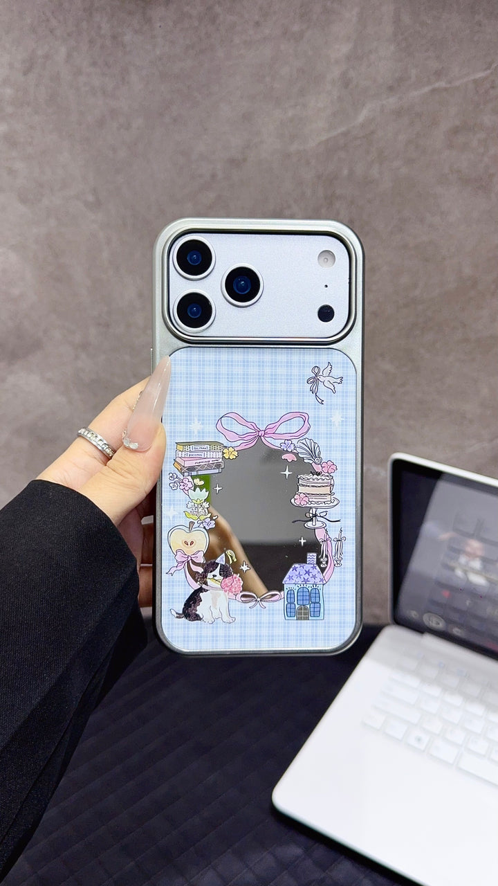 Cute Animal Phone Case With Flowers And Ribbons