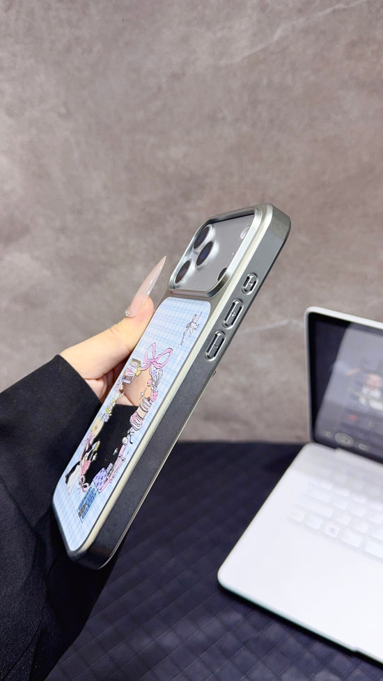 Cute Animal Phone Case With Flowers And Ribbons