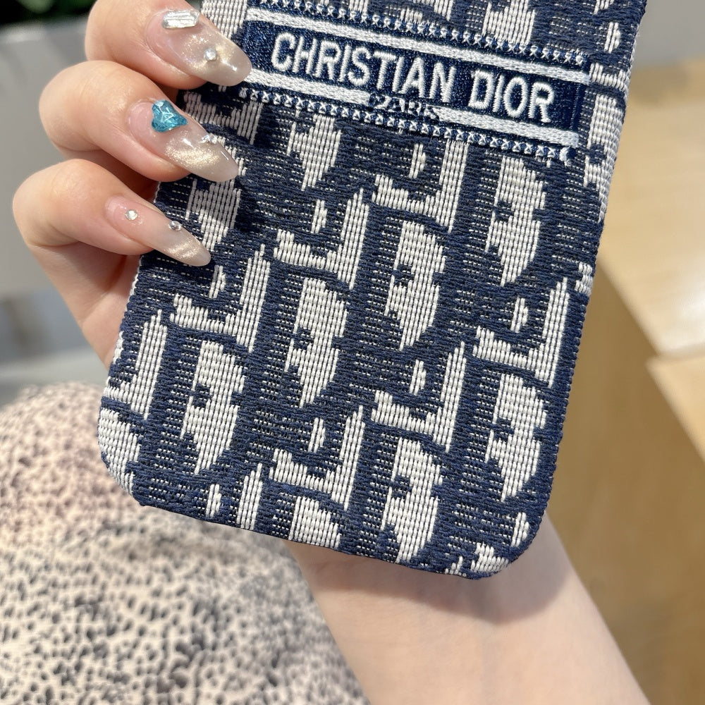 Heritage Blue Fabric iPhone Case – Signature Woven Design with Premium Feel