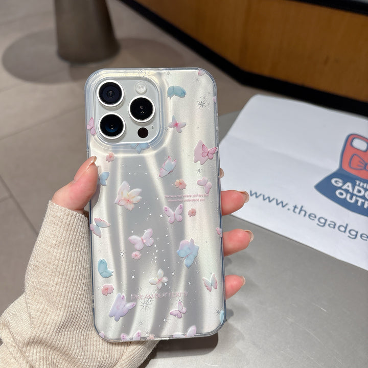 Dreamy Pastel Butterfly Clear Case – Cute, Light & Stylish Everyday Cover