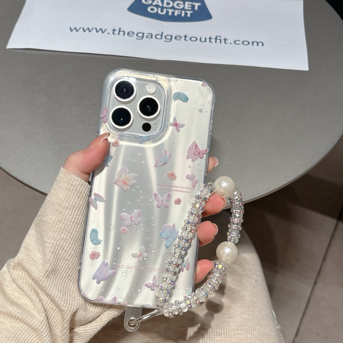 Dreamy Pastel Butterfly Clear Case – Cute, Light & Stylish Everyday Cover