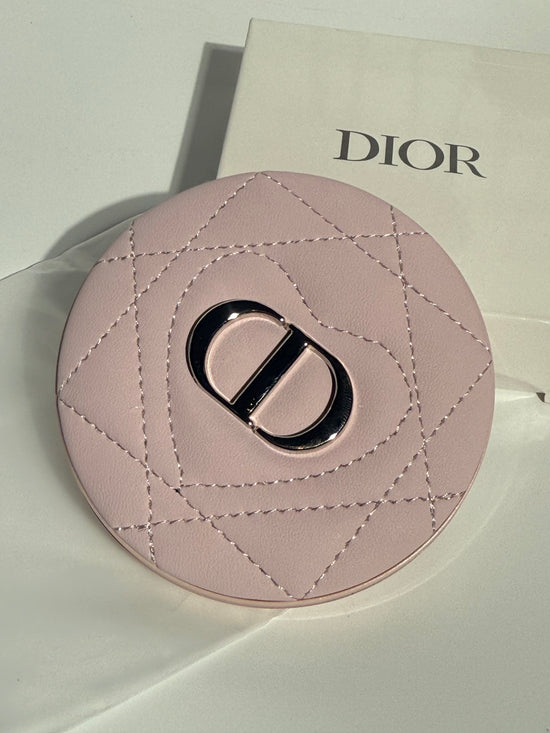 Pink Quilted Compact Mirror – Cute & Stylish Pocket Makeup Mirror