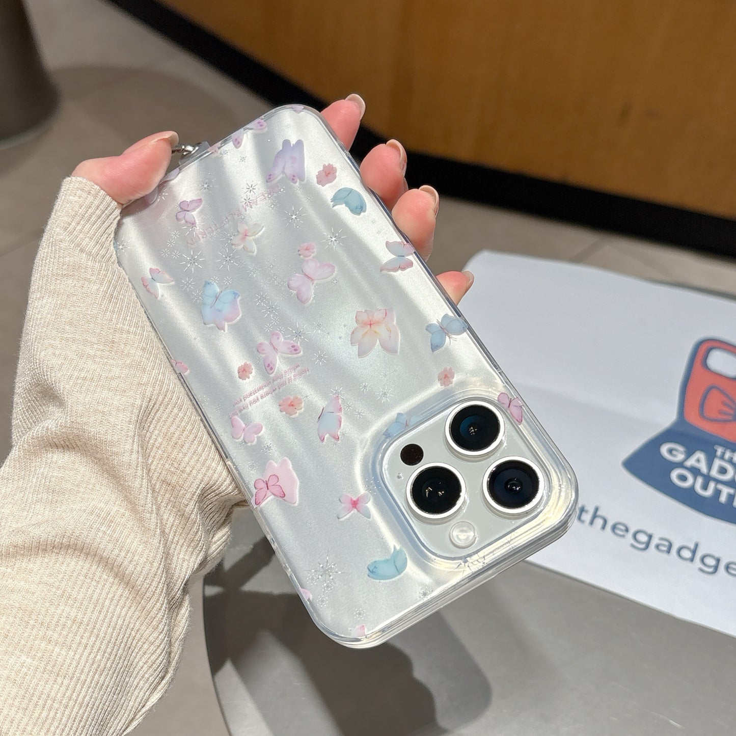 Dreamy Pastel Butterfly Clear Case – Cute, Light & Stylish Everyday Cover