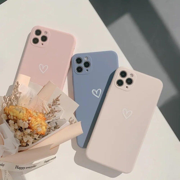 Love heart mobile case