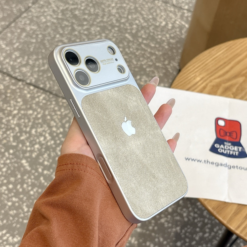 Ivory Linen iPhone Case – Clean Minimal Design with Premium Finish