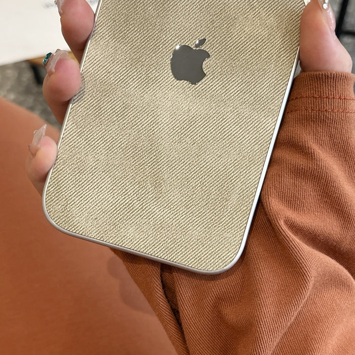 Ivory Linen iPhone Case – Clean Minimal Design with Premium Finish