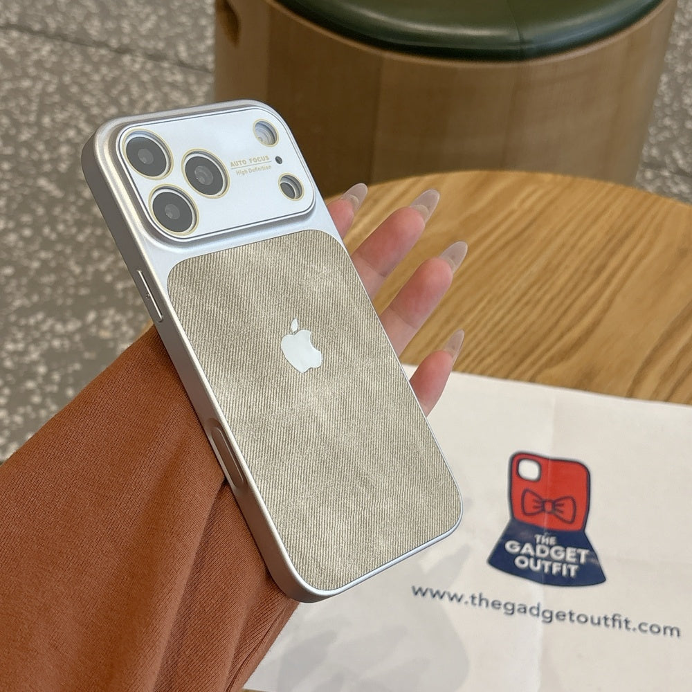 Ivory Linen iPhone Case – Clean Minimal Design with Premium Finish