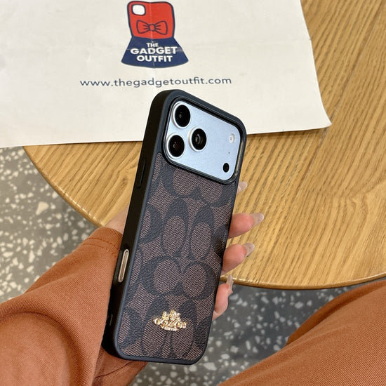 Classic Monogram Brown iPhone Case – Luxury Pattern with Timeless Style