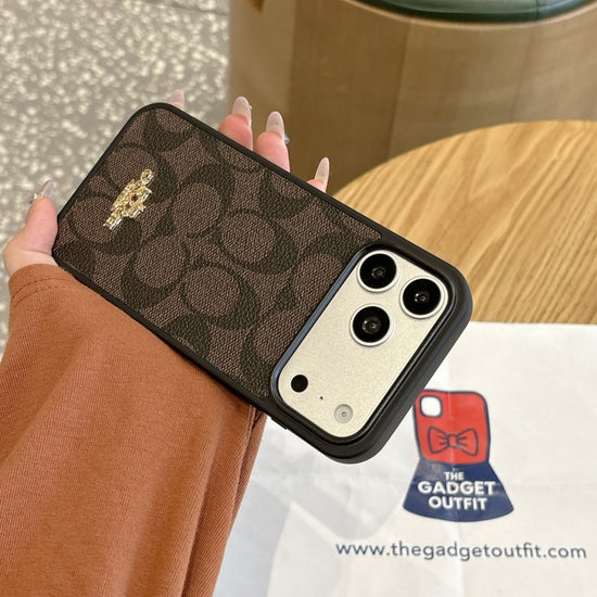 Classic Monogram Brown iPhone Case – Luxury Pattern with Timeless Style