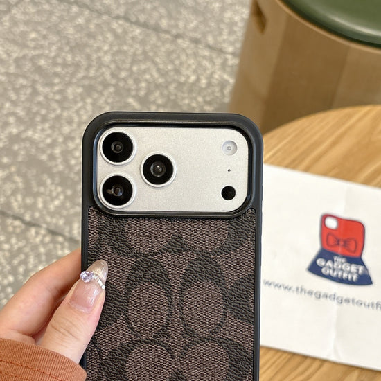 Classic Monogram Brown iPhone Case – Luxury Pattern with Timeless Style