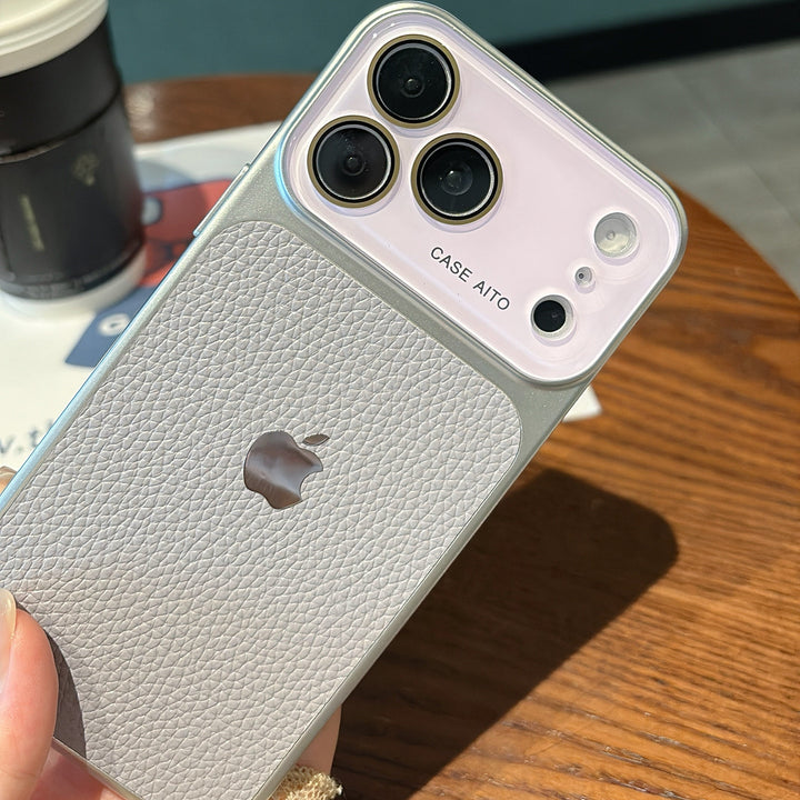 Soft Grey iPhone Case with Pastel Camera Frame and Clean Minimal Finish