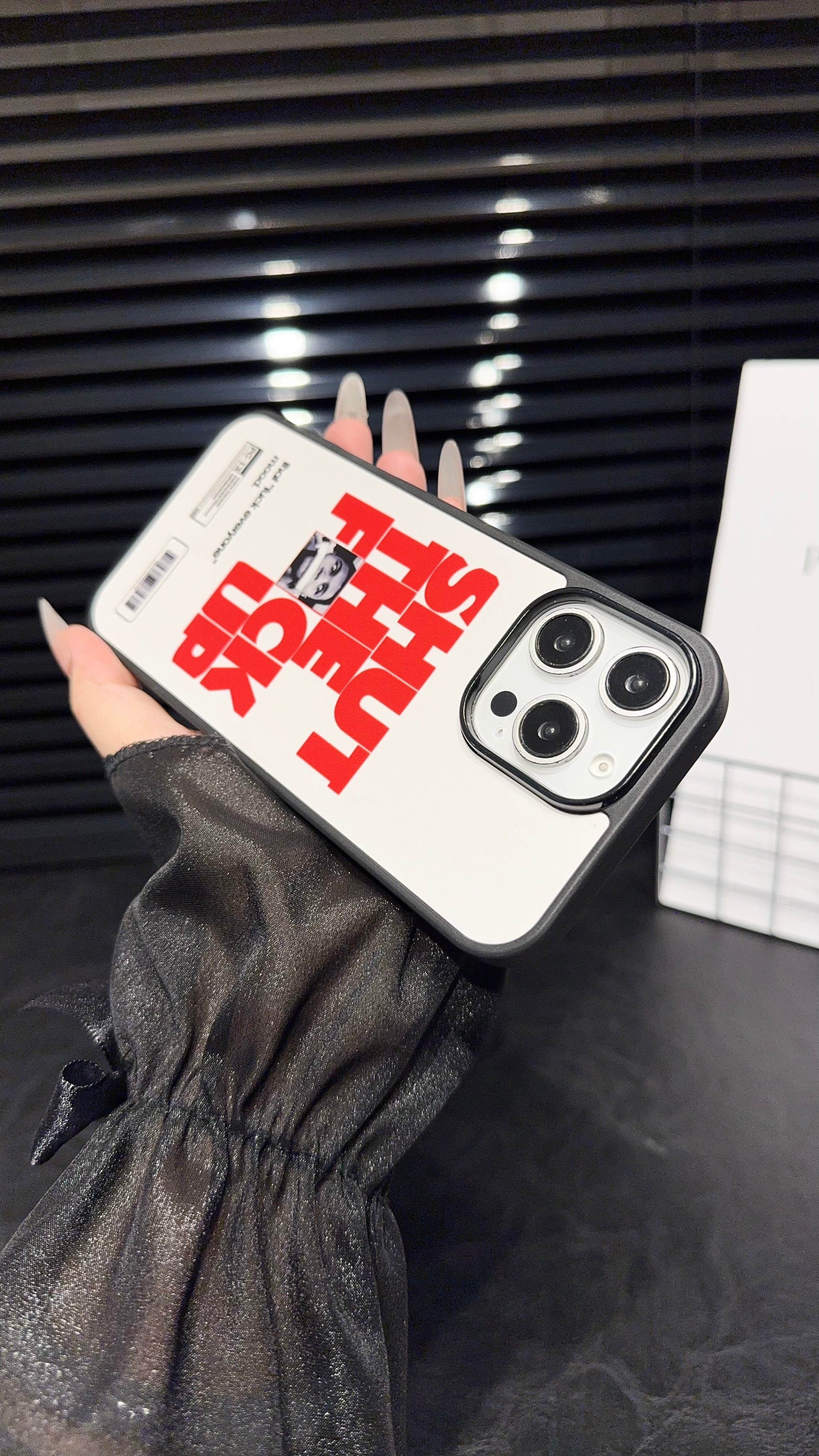 Bold “Shut The F*ck Up” Graphic iPhone Case – Trendy Minimalist Protective Cover
