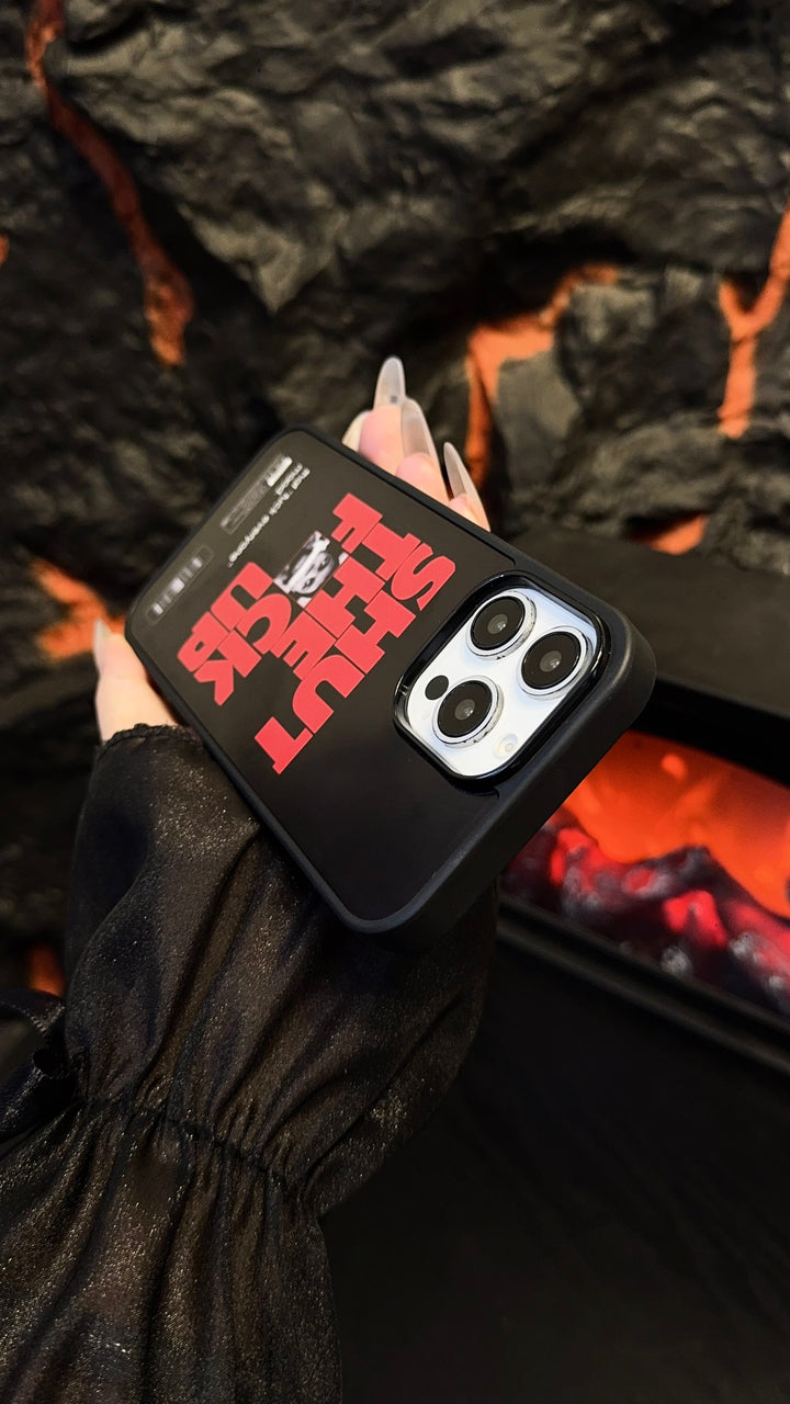“Shut The F*ck Up” Bold Black iPhone Case – Attitude Graphic Protective Cover
