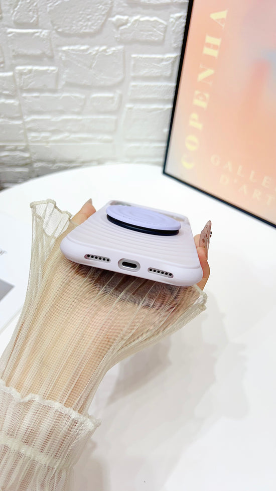 Ripple Texture iPhone Case with Built-In Grip Stand – with MagSafe and Hand Grip