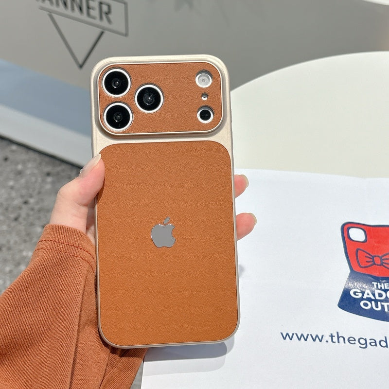 Luxury Brown Leather iPhone Case – Stylish Slim Cover for Everyday Use