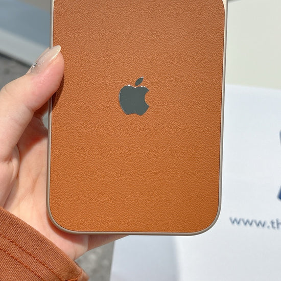 Luxury Brown Leather iPhone Case – Stylish Slim Cover for Everyday Use