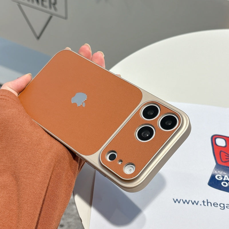 Luxury Brown Leather iPhone Case – Stylish Slim Cover for Everyday Use
