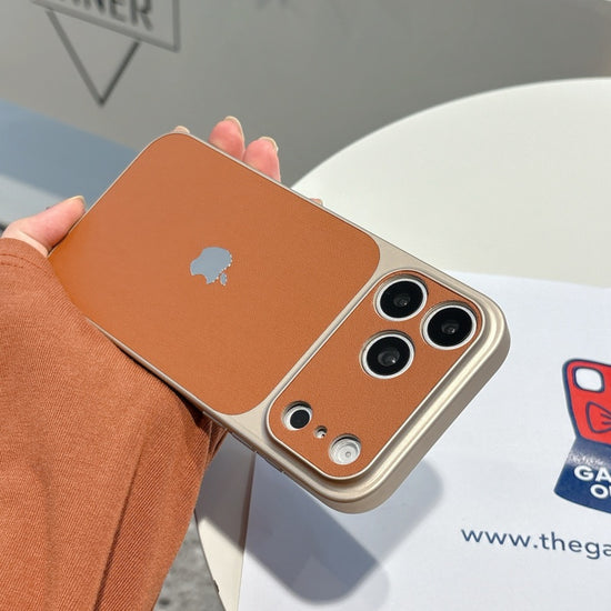 Luxury Brown Leather iPhone Case – Stylish Slim Cover for Everyday Use