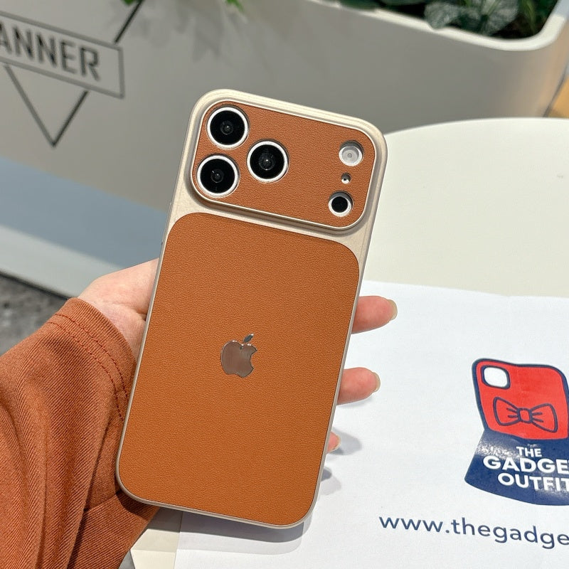 Luxury Brown Leather iPhone Case – Stylish Slim Cover for Everyday Use