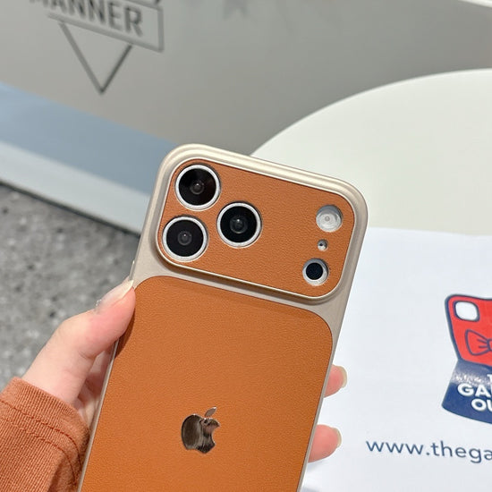 Luxury Brown Leather iPhone Case – Stylish Slim Cover for Everyday Use
