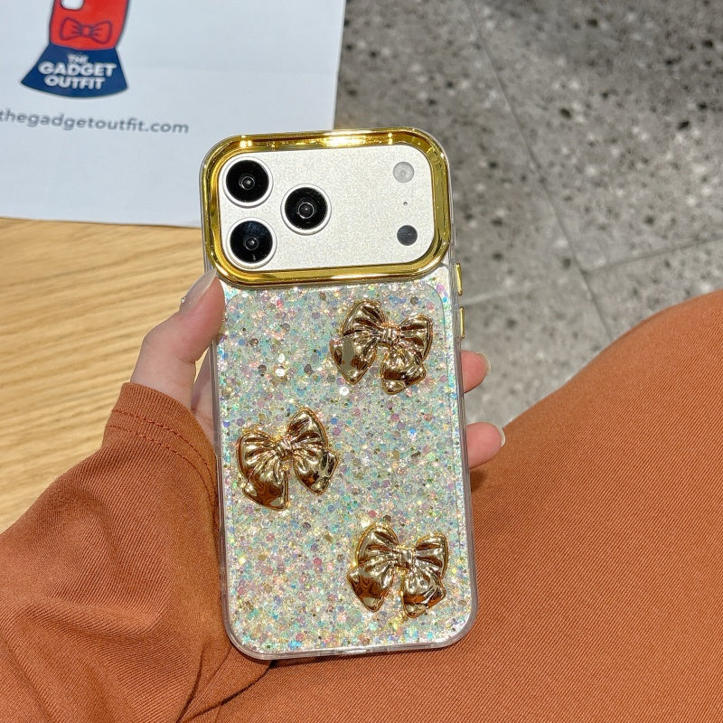 Sparkly Bow iPhone Case – Cute Glitter Cover for Everyday Style