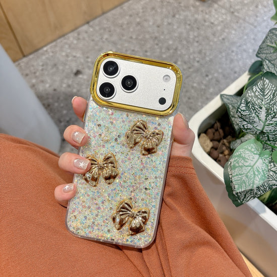 Sparkly Bow iPhone Case – Cute Glitter Cover for Everyday Style