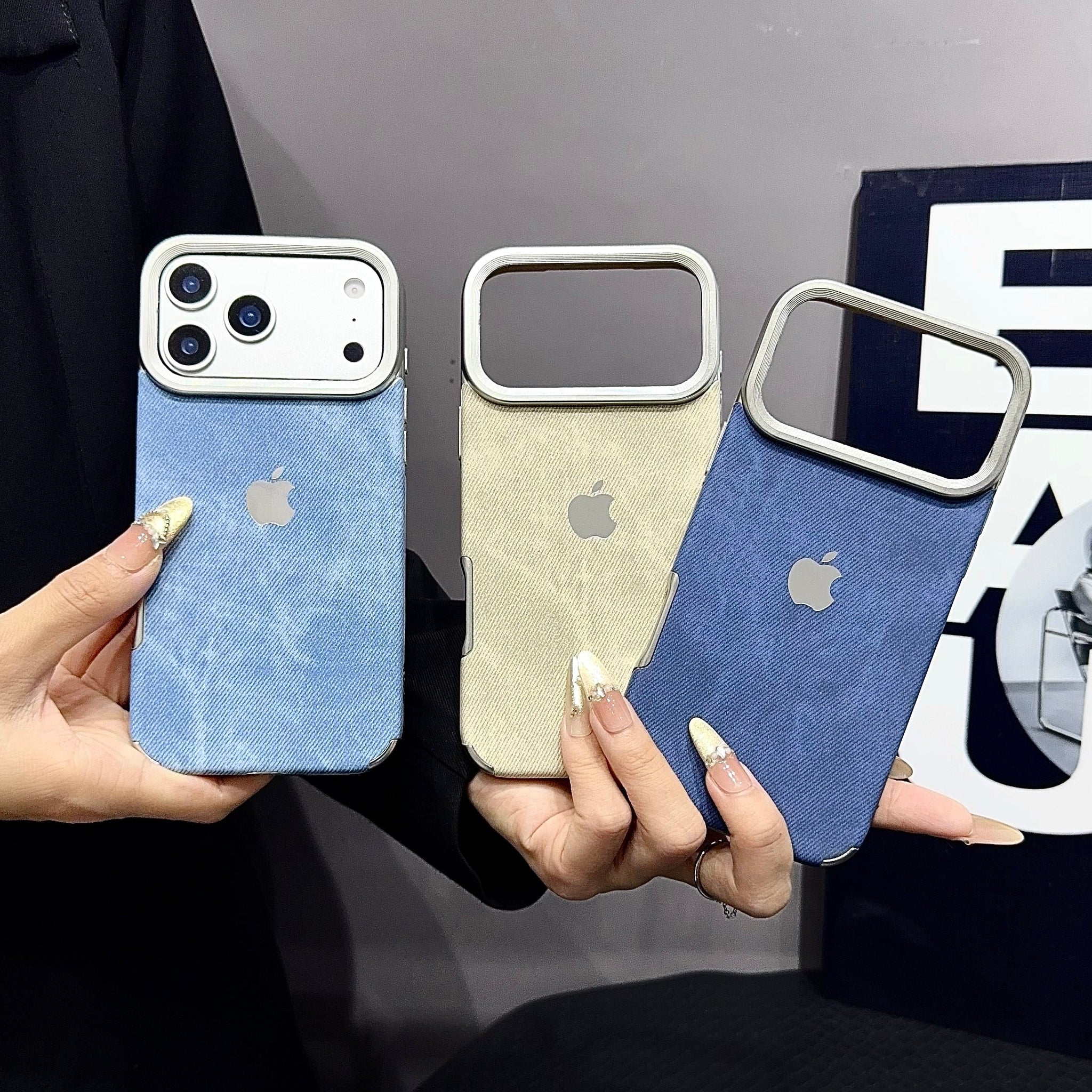 Denim Finish Protective Phone Case – 3 Modern Colours | Premium Texture | Everyday Comfort